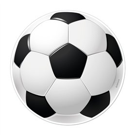 dekora - Décoration pour Gâteau d'Anniversaire d'Enfants - Disque Comestible Sans Sucre Ballon de Football | Diamètre 15