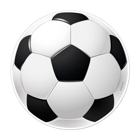 dekora - Décoration pour Gâteau d'Anniversaire d'Enfants - Disque Comestible Sans Sucre Ballon de Football | Diamètre 15