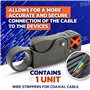 DOJA Barcelona | Pince a Denuder les Cables Coaxiaux | Pack 1 | Simple | 95mm | Pince À Denuder | Denude Cable | pour Denudeur C