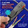 DOJA Barcelona | Pince a Denuder les Cables Coaxiaux | Pack 1 | Simple | 95mm | Pince À Denuder | Denude Cable | pour Denudeur C