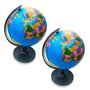 EUROXANTY Globe terrestre Globe Carte du monde Carte en espagnol Rotation Étudier la géographie Décoration de bureau Diamètre 18