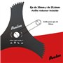 Avalon - Disque à 3 Pointes dentées universelles 300 x 25,4 x 3 mm pour débroussailleuse, Lame de Coupe de Mauvaises Herbes dens