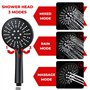 Colonne de Douche pour Robinet de Baignoire avec Douchette à Main finition en acier inoxydable sus304 noir mat Mitigeur de Douch