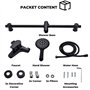 Colonne de Douche pour Robinet de Baignoire avec Douchette à Main finition en acier inoxydable sus304 noir mat Mitigeur de Douch