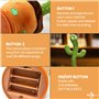 MAGIC SELECT Cactus Dansant. Peluche Qui Danse et Répète Votre Voix. Cactus avec Mouvement Électronique, Lumieres et 120 Chanson