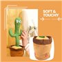 MAGIC SELECT Cactus Dansant. Peluche Qui Danse et Répète Votre Voix. Cactus avec Mouvement Électronique, Lumieres et 120 Chanson