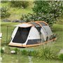 Outsunny Tente familiale pour 3-4 Personnes Tente de Camping Pliable et imperméable avec 2 Chambres et Sac de Transport pour la 