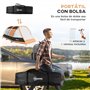 Outsunny Tente familiale pour 3-4 Personnes Tente de Camping Pliable et imperméable avec 2 Chambres et Sac de Transport pour la 