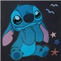 Disney Joumma Stitch Excited Sac à Dos préscolaire Adaptable à Chariot Noir 21 x 25 x 10 cm Polyester 5,25 L, Noir, Talla única,