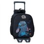 Disney Joumma Stitch Excited Sac à Dos préscolaire avec Chariot Noir 23 x 25 x 10 cm Polyester 5