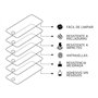 UNO' - Lot de 3 films de protection d'écran en verre trempé pour iPhone 15 et iPhone 15 Pro (6,1"), en verre trempé ultra résist