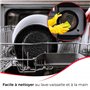 briebe Set 2 Sauteuse Induction Anti Adhesive, Poêles Manche Amovible 24/28 cm avec Couvercles en Verre, Fonte d'Aluminium, ILAG