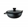 briebe Set 2 Sauteuse Induction Anti Adhesive, Poêles Manche Amovible 24/28 cm avec Couvercles en Verre, Fonte d'Aluminium, ILAG