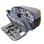 Hartem - Sac de rangement pour peintures acryliques | Capacité de 54 bouteilles de 60 ml | Intérieur en aluminium