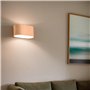 Alpinaluz Applique murale intérieure - Lumière haut et bas - Design incurvé en acier laqué couleur bois marron - Douille LED G9 