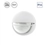 Plafonnier extérieur circulaire avec visière blanche 60 W E27
