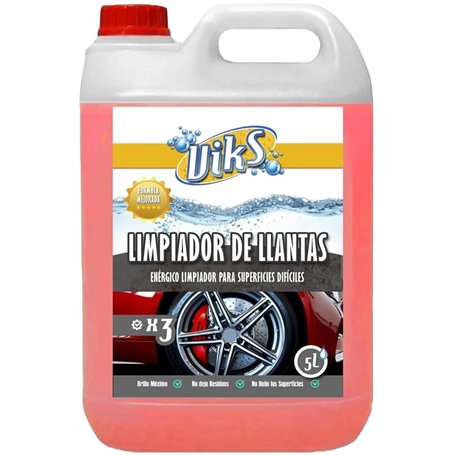 Viks | Nettoyant jantes voiture professionnel | Nettoyant jantes moto | Nettoyage en profondeur neutre et sûr | Jantes brillante