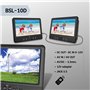 BSL BSL-10D Lecteur DVD portable double écran de 10" Lecteur de fichiers multimédias Lecteur CD et DVD Ports USB, SD/MMC Batteri