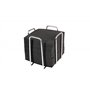HostelNovo - Lot de 4 serviettes de table avec 200 serviettes de cocktail 10 x 10 cm - Porte-serviettes en acier inoxydable rési