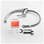 IBERGRIF M14150 Roma, Mitigeur d'Evier, Robinetde Cuisine Monocommande, Chromé, argent