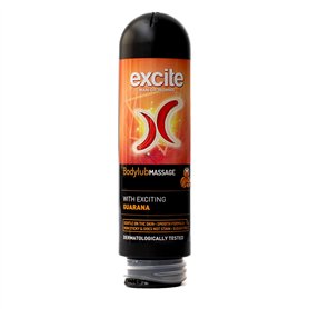 Excite Lubrifiant intime et gel de massage effet chaleur 2 en 1 avec Guarana. Vegan et Testé Dermatologiquement