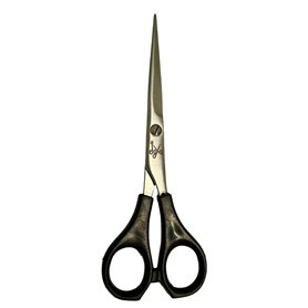 Ciseaux de coiffure pour débutants avec anneaux en plastique de 5 pouces.