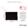 Hello-Bags. Trousse de Toilette/Sac à Main. Extérieur : Coton 100%. avec Fermeture éclair et Doublure intérieure. Inclue Une env