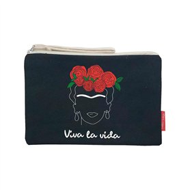 Hello-Bags. Trousse de Toilette/Portefeuille/Sac à Main. Extérieur : Coton 100%. avec Fermeture éclair et Doublure intérieure. I
