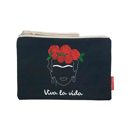Hello-Bags. Trousse de Toilette/Portefeuille/Sac à Main. Extérieur : Coton 100%. avec Fermeture éclair et Doublure intérieure. I