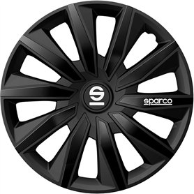 Sparco Enjoliveurs Milano - 14-Pouces - Noir - Set de 4 pièces