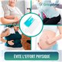 OrtoPrime Enfile-Chaussettes - enfile chaussettes pour personne agee - Appareil pour enfiler les chaussettes - Enfile bas de con