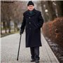 OrtoPrime Canne de Marche Pliable et Réglable pour Seniors - Canne Pliante Légère et Robuste, Confortable pour Hommes et Femmes,