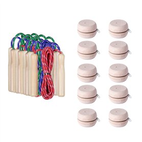 Partituki Lot de 10 Yoyos en Bois