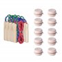 Partituki Lot de 10 Yoyos en Bois
