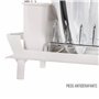 Erreke Egouttoir Vaisselle INOX, Égouttoir à Vaisselle Pliable, Egoutoire Vaisselle Cuisine, Bec Verseur pour l'Évier, 28 à 47 c