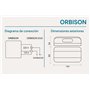 RASMACOR | ORBISON Carillon filaire Ding Dong | Sonnette musicale DING-DONG | 230 V 18 W 90 dB Haute sonorité | Couleur blanche 