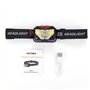 GRIFEMA Lampe Frontale Rechargeable, Léger Torche Frontale LED Puissante avec Voyant Rouge, 8 Modes d'Éclairage, Capteur Mouveme
