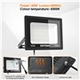 GRIFEMA Projecteur LED Extérieur 50W, 5500LM, 6500K Blanc Froid, IP66 Étanche, Économie d'Énergie, Installation Flexible pour Ja