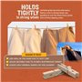 PORTENTUM Pinces à Linge en Bois, Lot de 100, Naturel. Parfaites pour Étendoirs et Usage Domestique, Résistantes aux Intempéries