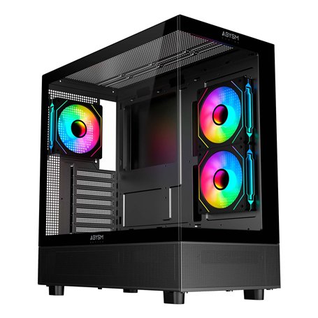 ABYSM Gaming Boîtier PC Gamer Danube SAVA H400 Prime Black ATX