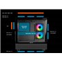 ABYSM Gaming Boîtier PC Gamer Danube SAVA H400 Prime Black ATX, avec Trois Ventilateurs ARGB, capacité pour Cartes Graphiques ju