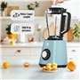 Juanita BlendClassic Mixeur Blender 2000W, Blender Smoothie Bol en Verre, Grande Capacité 1.5L, Mixer pour Jus Soupe et Smoothie