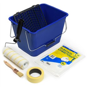 Kit spécial application peinture intérieure - Rouleau de peinture anti-goutte qualité professionnelle avec seau