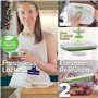 FOSA STARTER Kit pour la Mise Sous Vide, la conservation et la préparation culinaire, 2 Contenants 600 ml et 1 Contenant 1350 ml