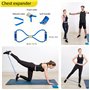 Bande Elastique de Resistance Musculation -Kit d'exercices à Domicile, essayez Notre kit d'exercices, kit d'entraînement de Fitn