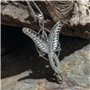 IDELUSH Collier Princesse Arwen | Acier titane hypoallergénique | Inspiré du Seigneur des Anneaux | Pendentif de 5 cm | Chaîne d