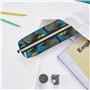 JCVOTREL Trousse à crayons amusante avec motif raquettes de tennis et balles de tennis – Trousse en cuir avec fermeture éclair p