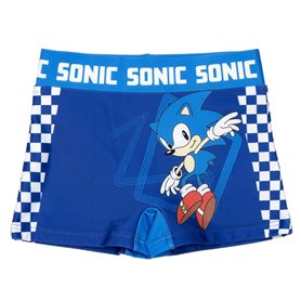 CERDÁ LIFE'S LITTLE MOMENTS Maillot de Bain Sonic Kids - Bleu - Taille 5 Ans - Maillot de Bain Enfant en 85% Polyester et 15% El