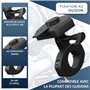 Support Telephone Moto Etanche avec Chargeur 2.1A Connexion Rapide Coque avec Visiere antireflet valable pour Les Smartphones ju