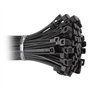 Lot de 100 colliers de serrage en nylon blanc 35 x 370 mm pour fixation et fixation dans les applications industrielles et domes